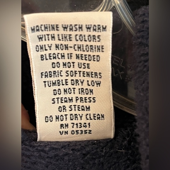 LL Bean Mens Large Tall Vintage Blue Robe - Picture 6 of 6